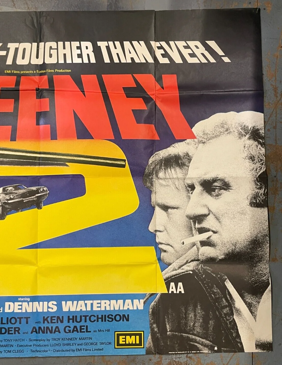 The Sweeney 2 Film Poster, 1978 Original UK Quad Cinema Poster,, изображение 3