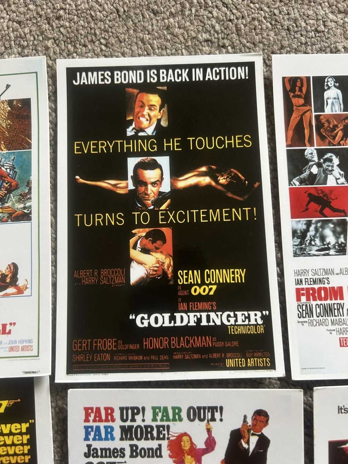 A set of 9 James Bond Movie Postcards. Complete set Series 3, image 4