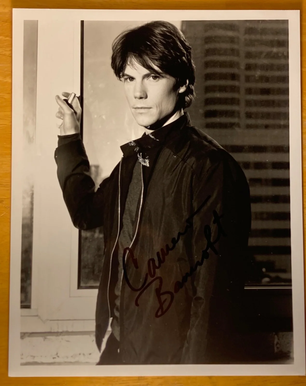 Hand SIGNED Cameron Bancroft 8x10 Vintage Photo (Joe Walsh) Beverly Hills 90210, image 2
