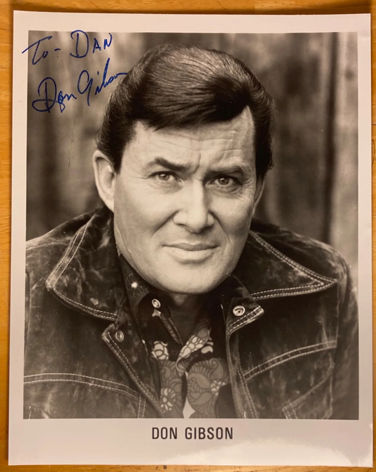 Hand SIGNED Don Gibson 8x10 Vintage Photo - Country Singer Songwriter, изображение 2