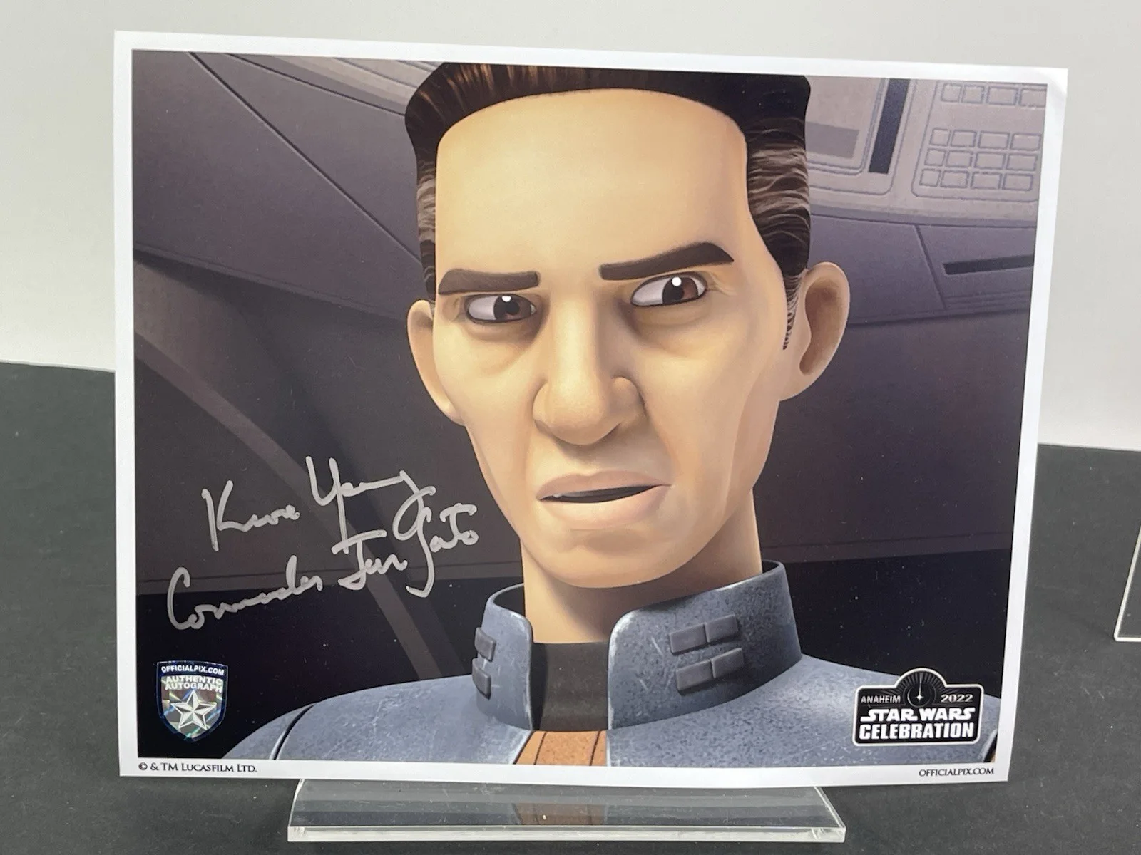 Keone Young — Keone Young Signed Comm Sato 8X10 Photo STAR WARS Rebels Offical Pix SWC Anaheim