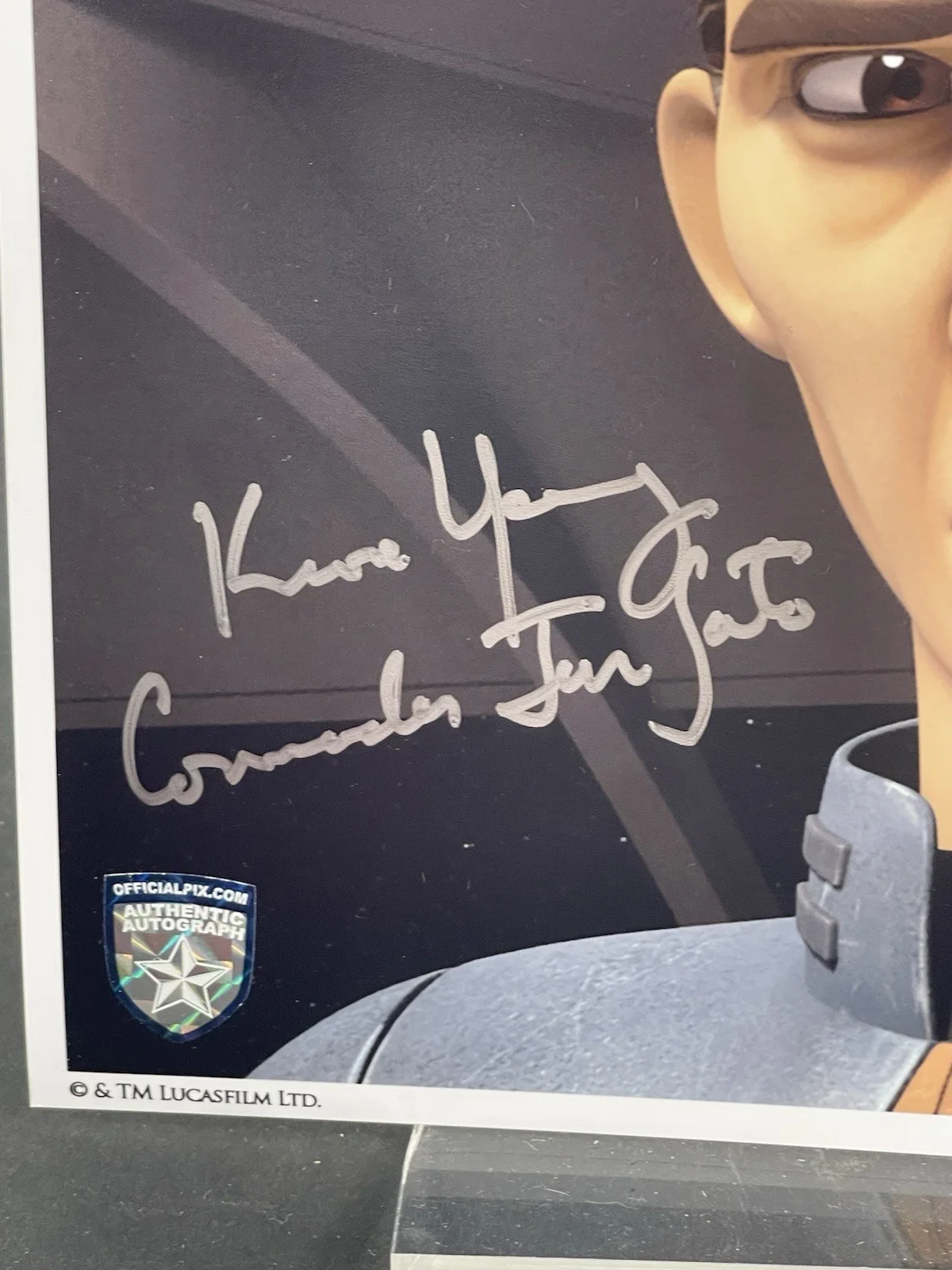 Keone Young — Keone Young Signed Comm Sato 8X10 Photo STAR WARS Rebels Offical Pix SWC Anaheim, изображение 2