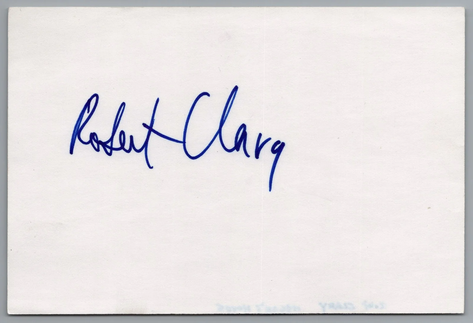 Robert Clary — Robert Clary Signed 4x6 Index Card Hogan's Heros Autographed