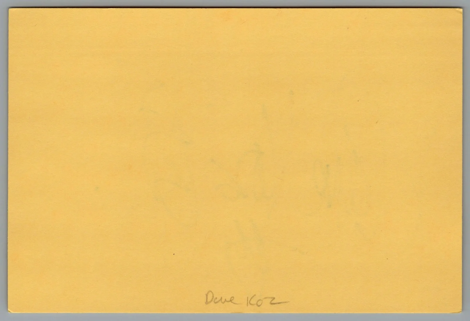 Dave Koz — Dave Koz Signed 4x6 Index Card Saxophonist Autographed, image 2