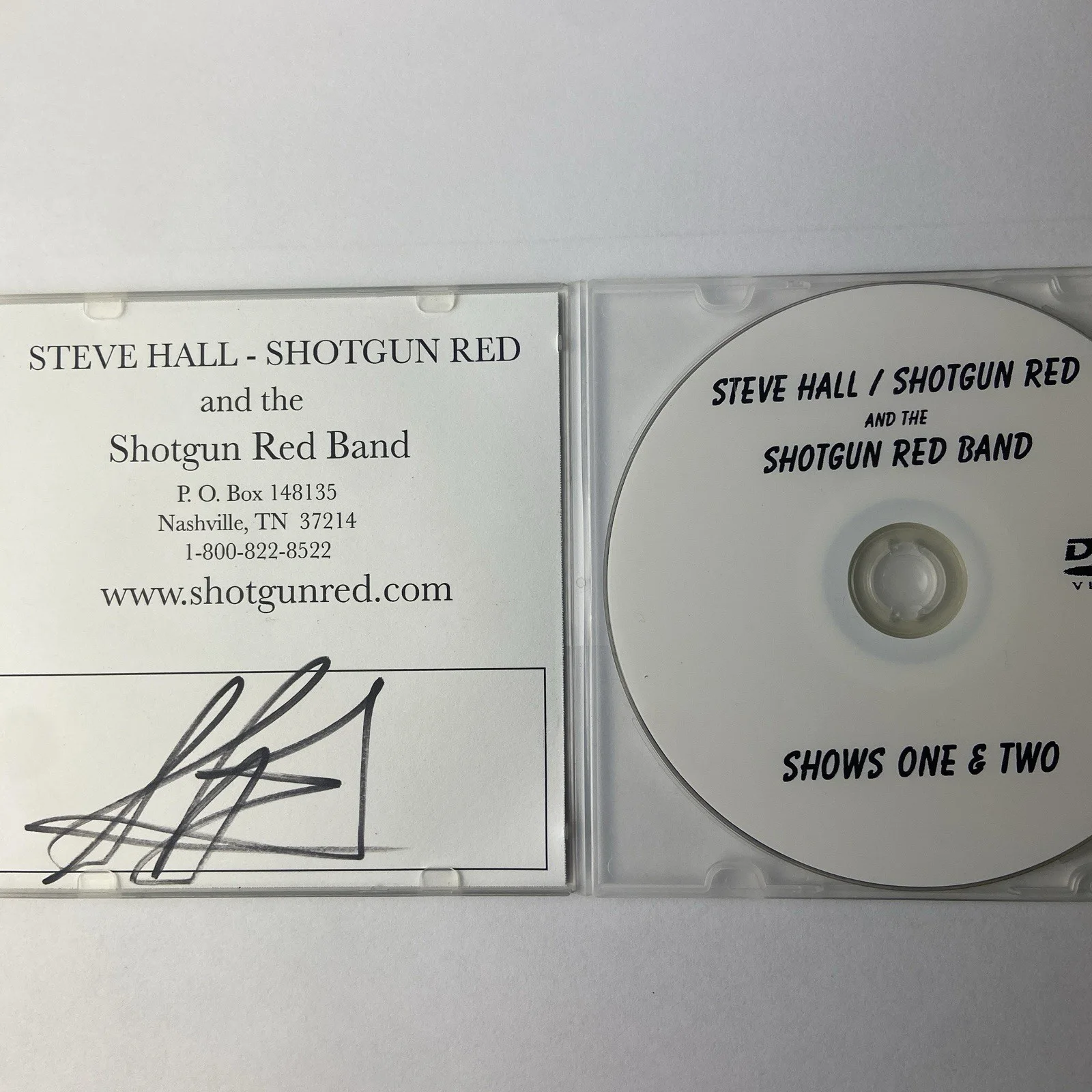 Steve Hall Shotgun Red CD Autograph Shows One & Two, image 3