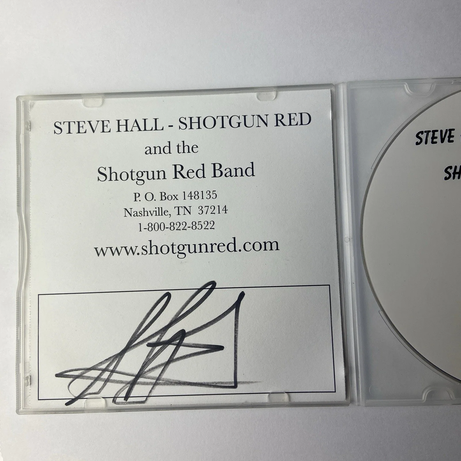 Steve Hall Shotgun Red CD Autograph Shows One & Two, image 4