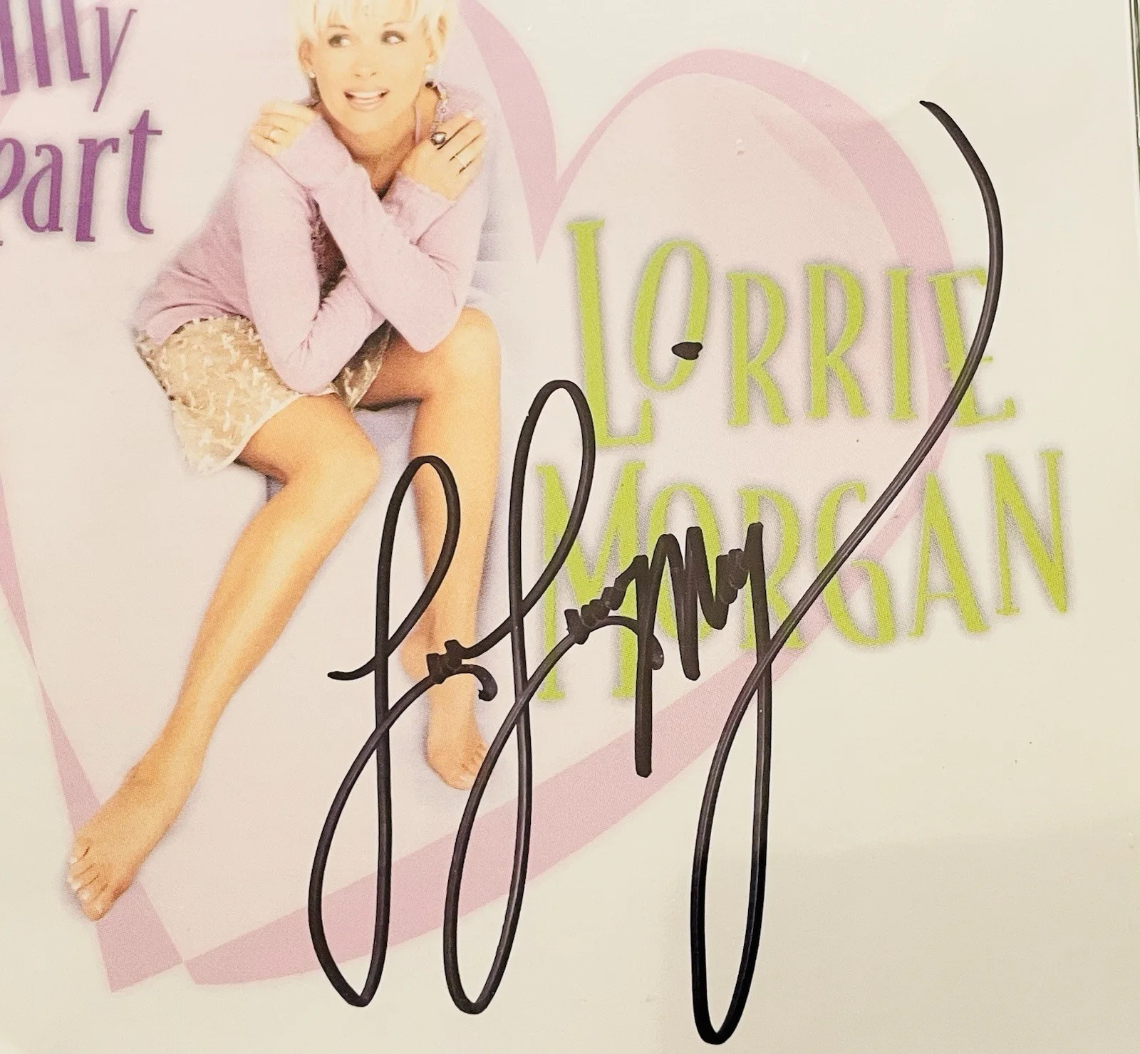 Lori Morgan My Heart CD Album signed autographed cover, изображение 2