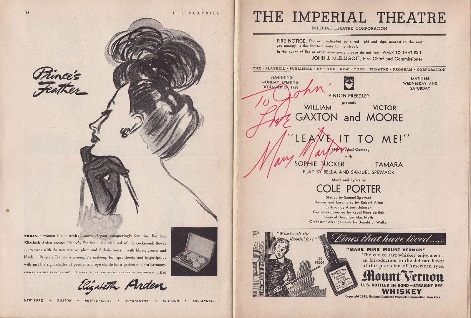 Mary Martin — MARY MARTIN - INSCRIBED SHOW BILL SIGNED, image 2