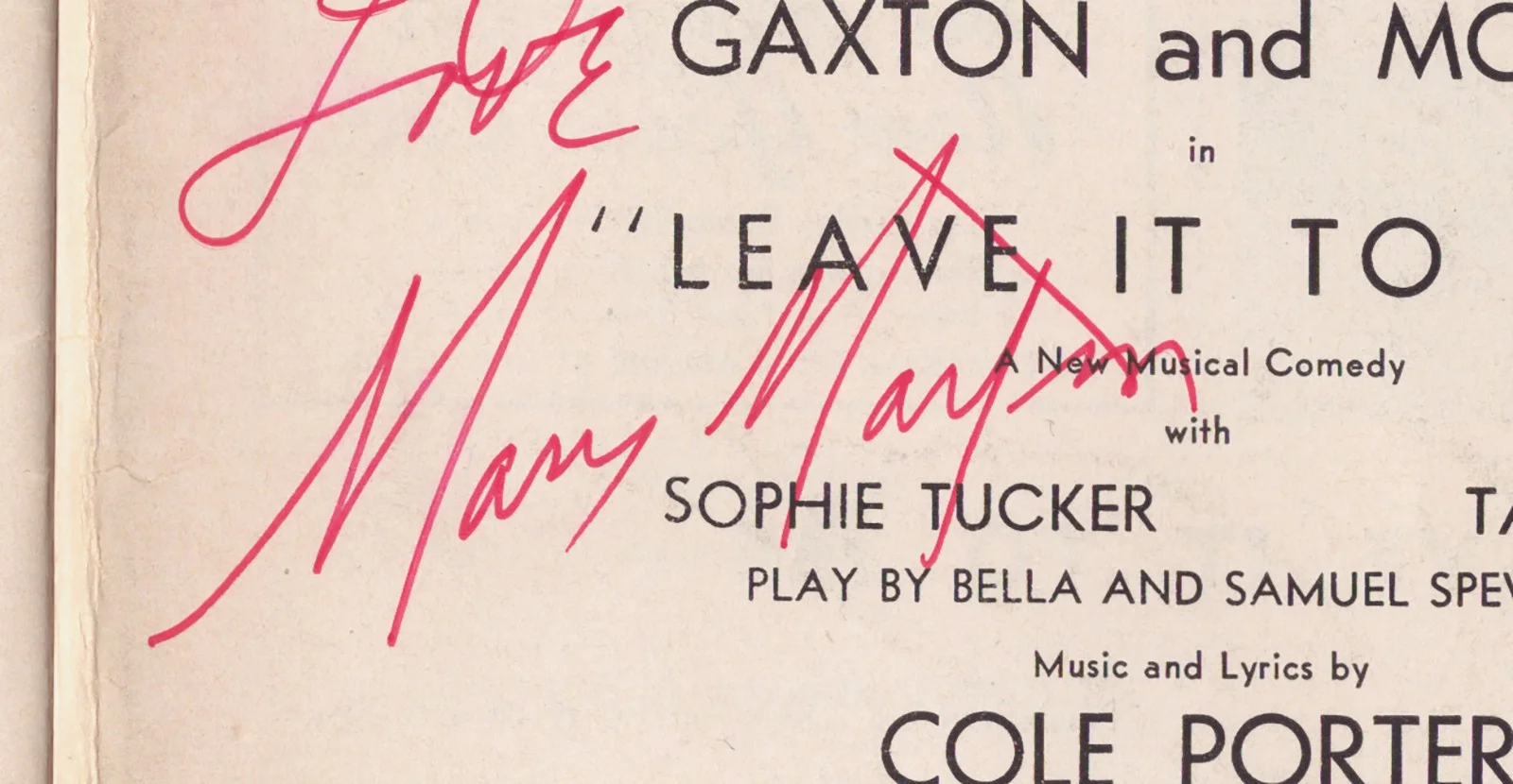 Mary Martin — MARY MARTIN - INSCRIBED SHOW BILL SIGNED, image 3
