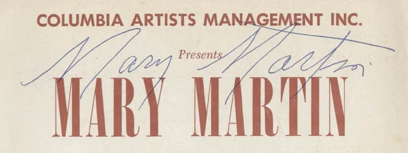 Mary Martin — MARY MARTIN - PROGRAM SIGNED, image 3