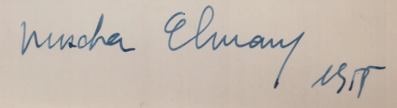 Mischa Elman — MISCHA ELMAN - AUTOGRAPHED SIGNED PHOTOGRAPH 1955, image 2