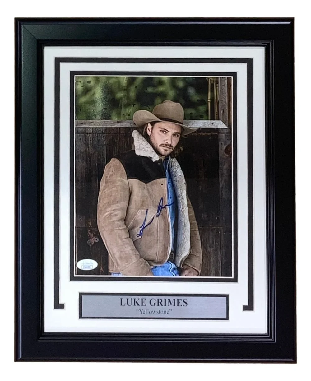 Luke Grimes — Luke Grimes Signed Framed 8x10 Yellowstone Kayce Dutton Photo JSA