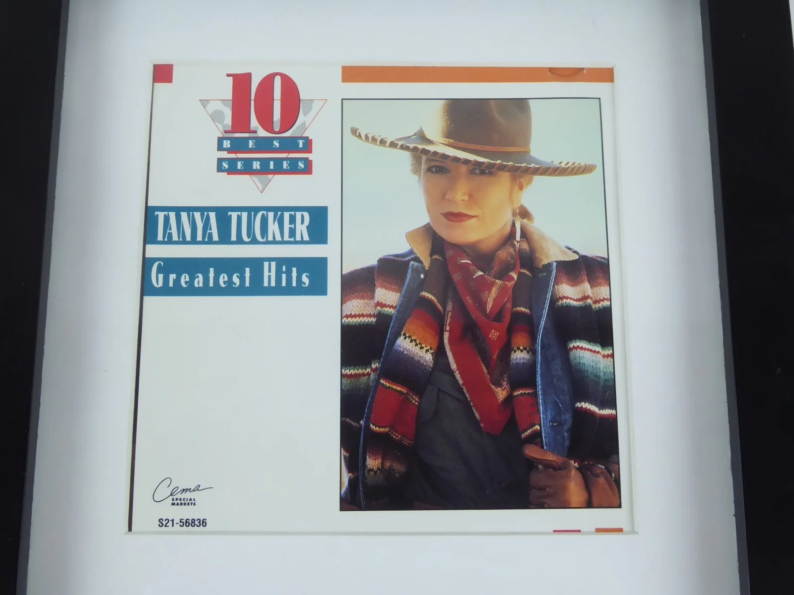 Tanya Tucker Signed Autographed Greatest Hits Framed Display Matted CD W/Cover, image 3