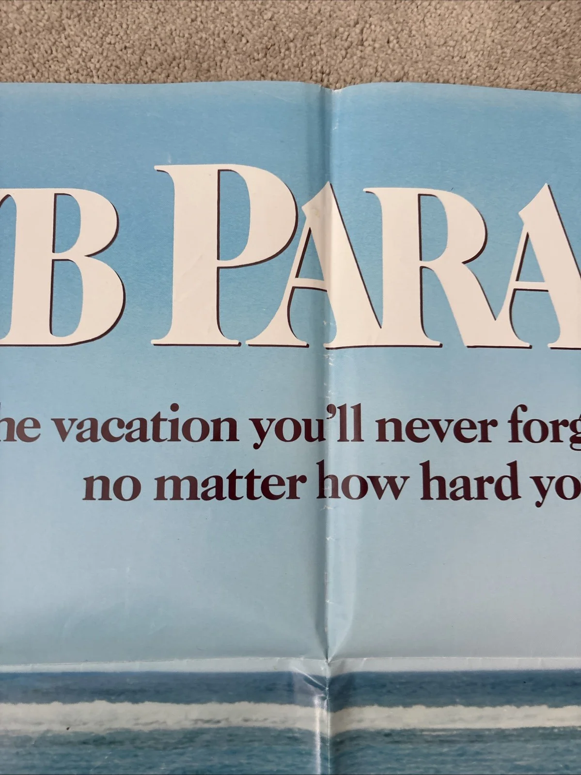 Club Paradise (1986) Original US One Sheet Movie Poster, изображение 3