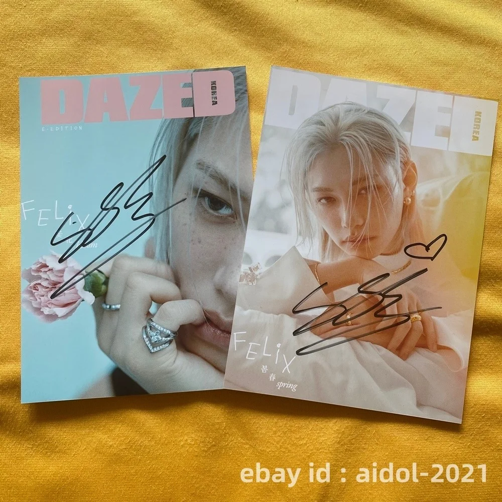 Stray Kids FELIX Felix Photo Autographed Signed K-POP Collection 5*7 2026, изображение 2