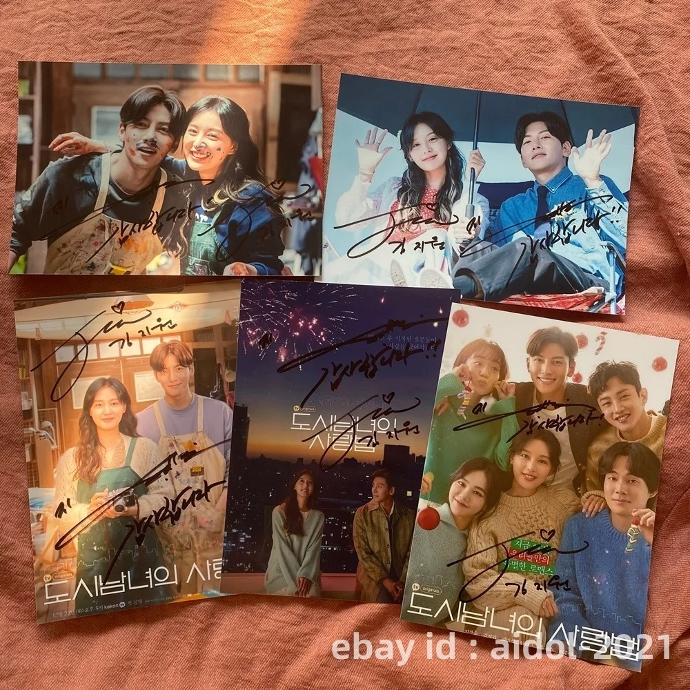 Lovestruck in the City Ji Chang Wook Kim Ji Won Autographed Photo K-Drama 5*7, изображение 2