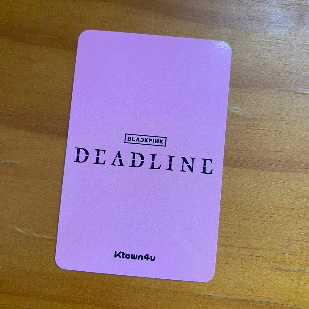 Blackpink Jennie Autographed Signed Photo Card of Deadline Official K-POP 2026, изображение 2