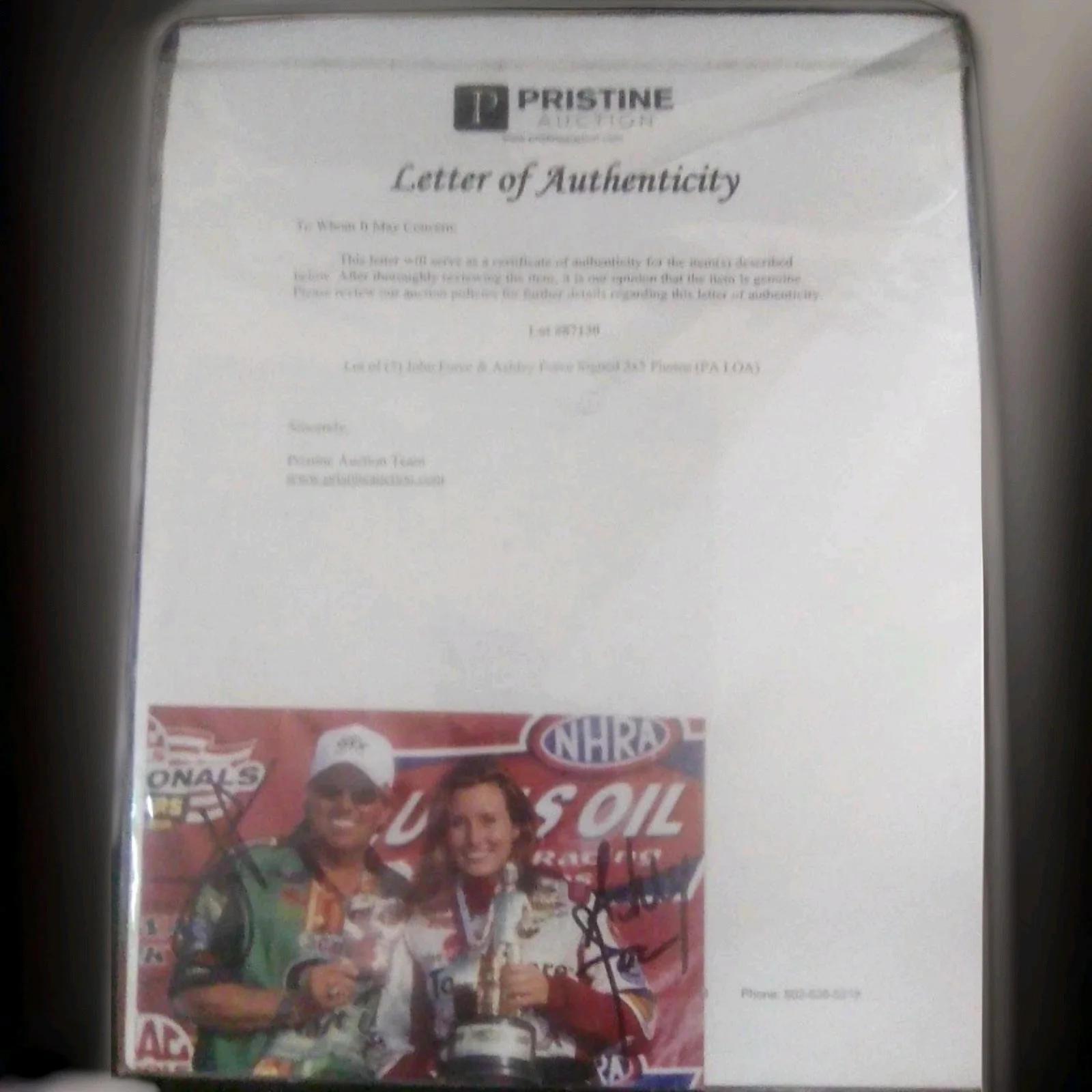 Josh Force, Amy Force — Pristine Auction: Autographed Josh Force & Amy Force Signed 3x5 Photos, изображение 2