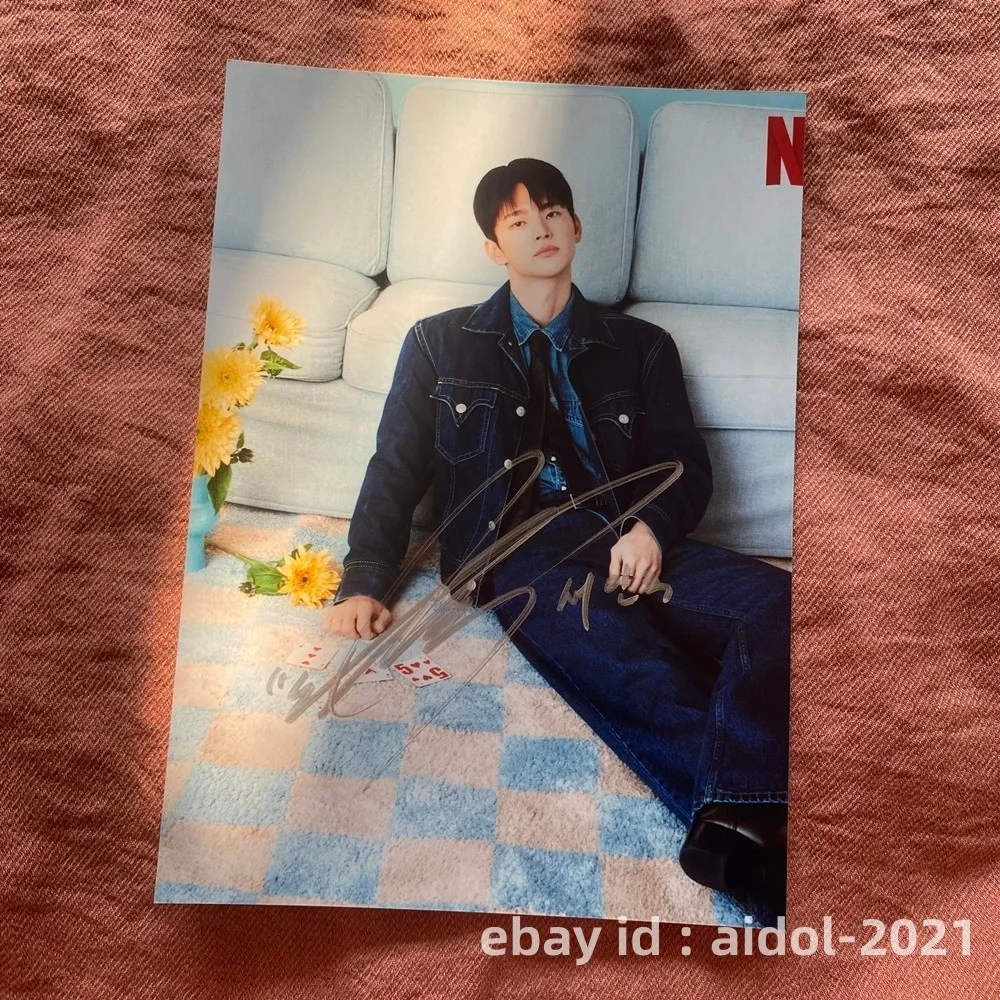 Boyfriend on Demand Jisoo Seo In Guk Autographed Signed Photo K-Drama 5*7 2026b, изображение 3
