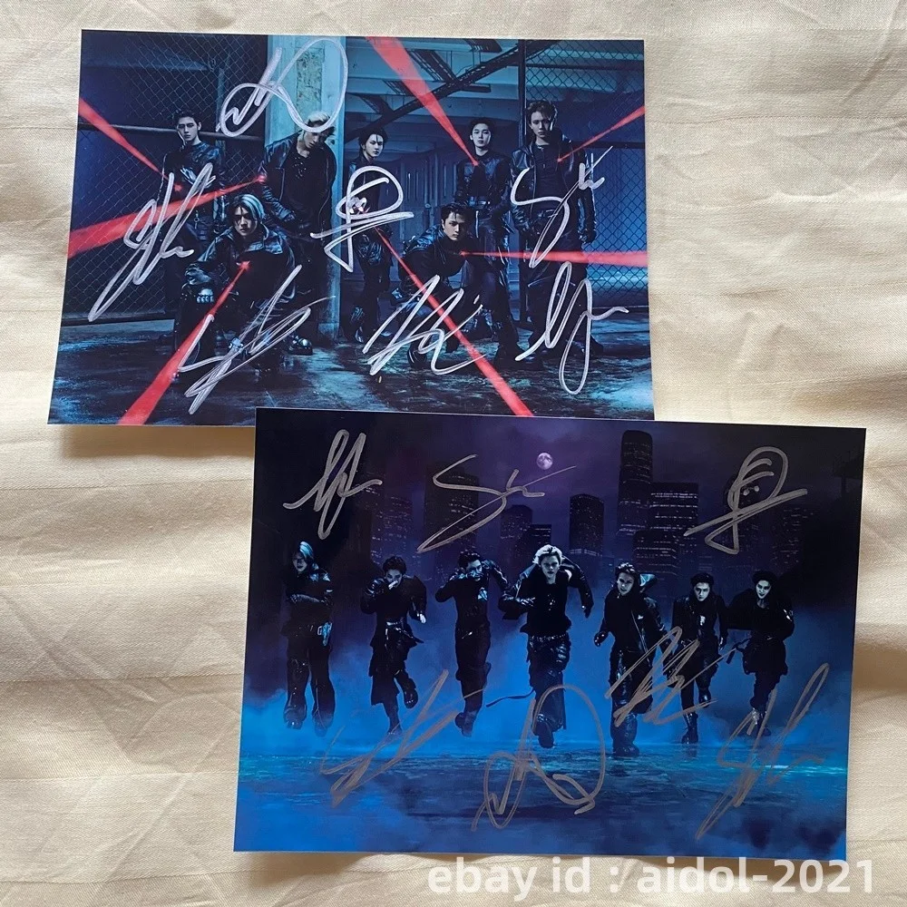 ENHYPEN Group Autographed Photo THE SIN VANISH Still Knife K-POP 5*7 2026, image 2