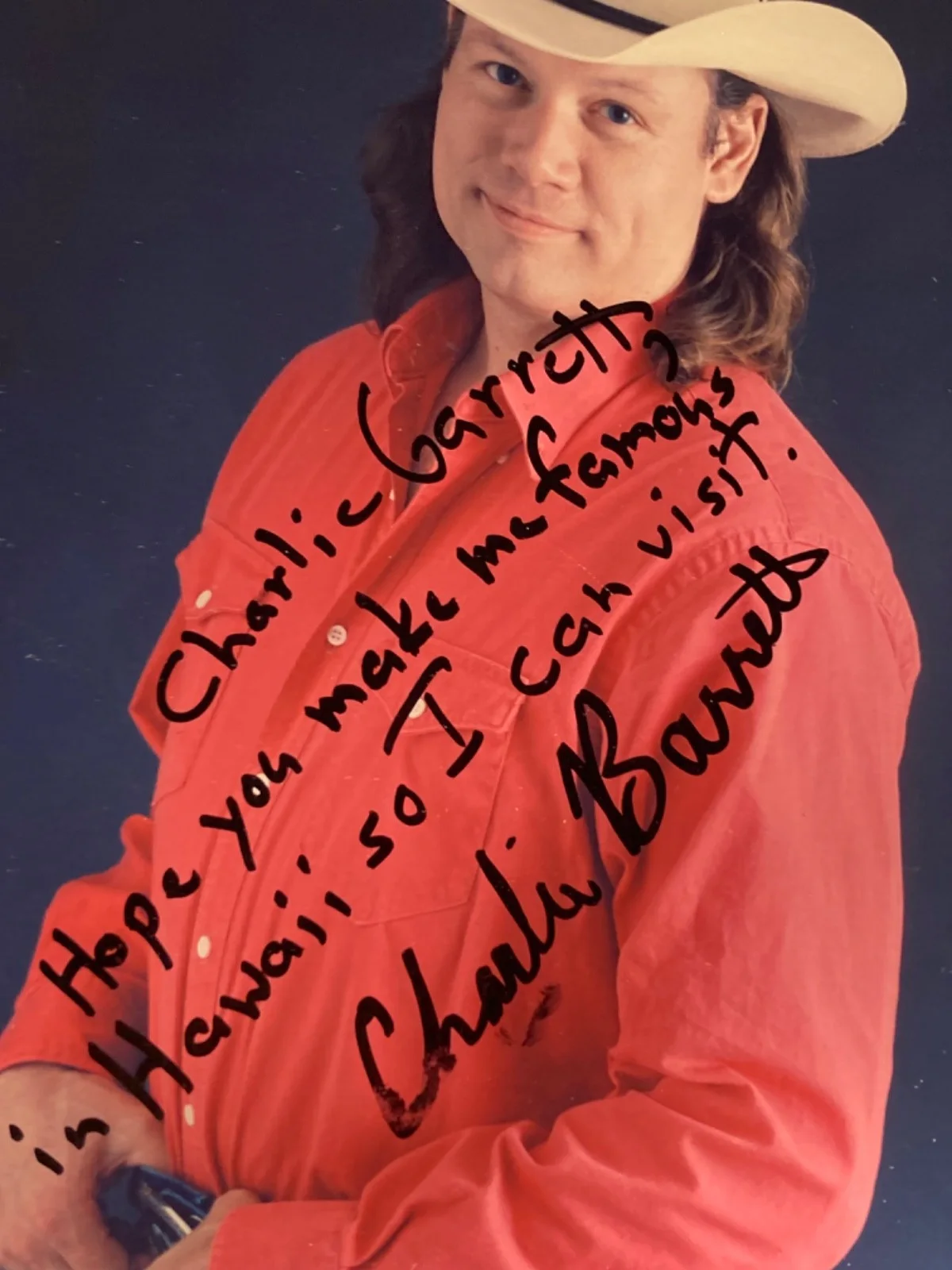 Hand SIGNED Charlie Barrett 8x10 Agency Press Photo - Country/Folk, изображение 3