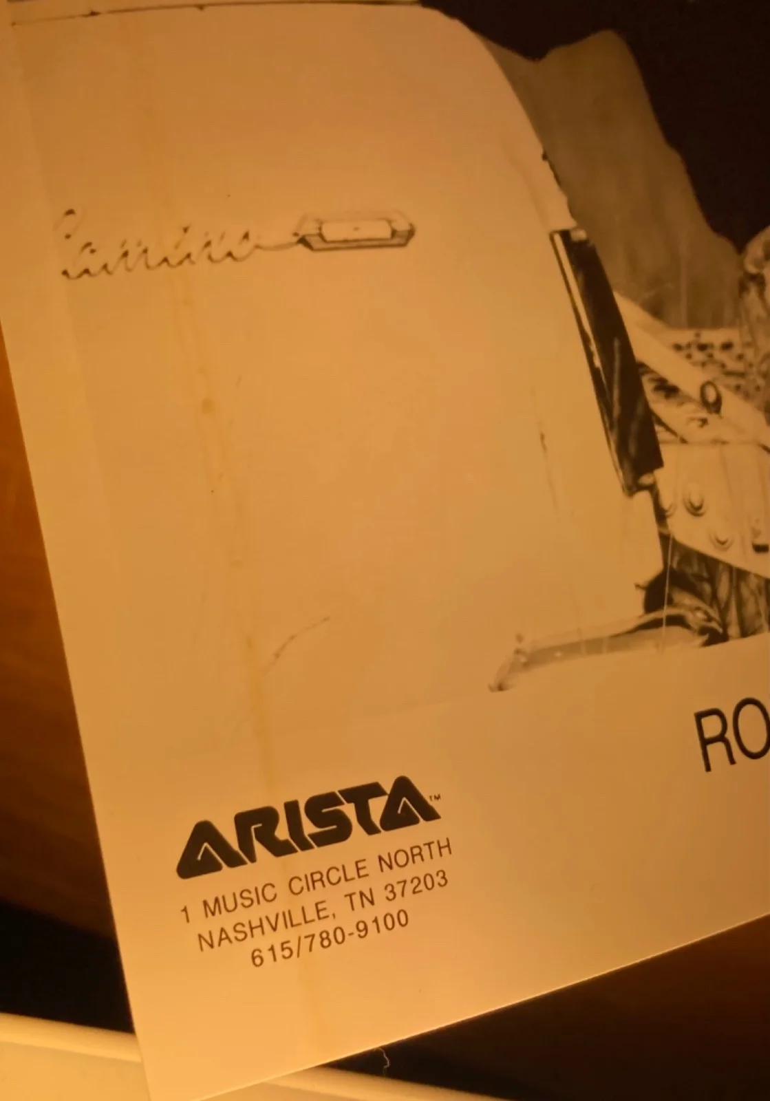 Hand SIGNED Rob Crosby 8x10 Vintage Agency Photo - Arista (Stain), изображение 5