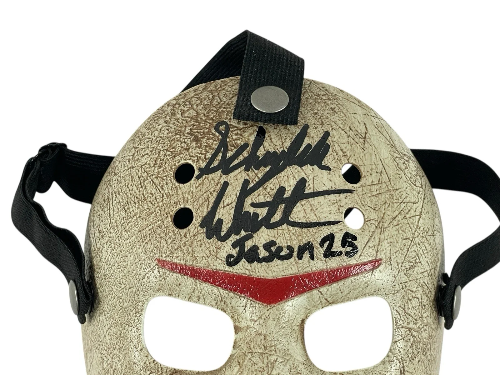 Schuyler White — Jason Voorhees Signed Prop Kid Mask Schuyler White Friday the 13th Sweet Revenge, изображение 2