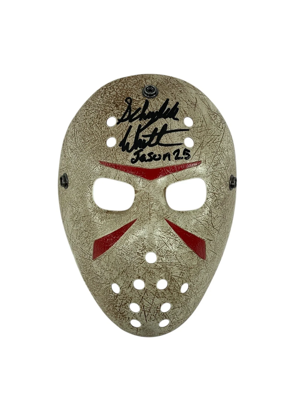 Schuyler White — Jason Voorhees Signed Prop Kid Mask Schuyler White Friday the 13th Sweet Revenge, изображение 3