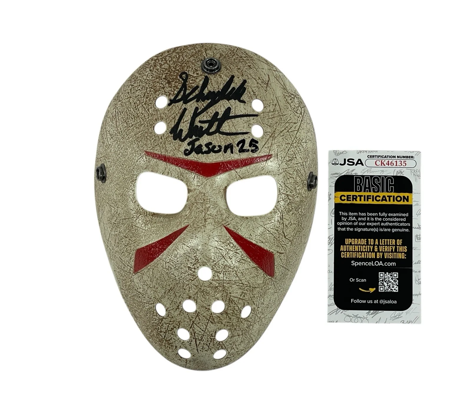 Schuyler White — Jason Voorhees Signed Prop Kid Mask Schuyler White Friday the 13th Sweet Revenge, изображение 4
