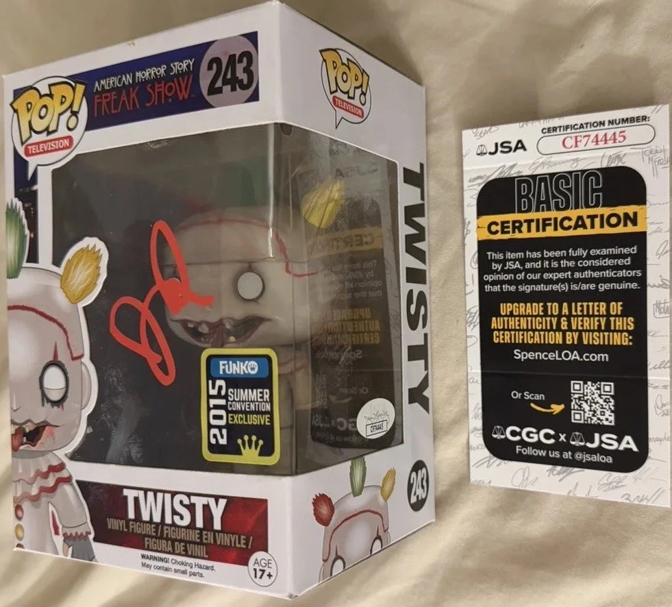 John Carroll Lynch — John Carroll Lynch Signed Funko Twisty American Horror Story Freak Show JSA COA