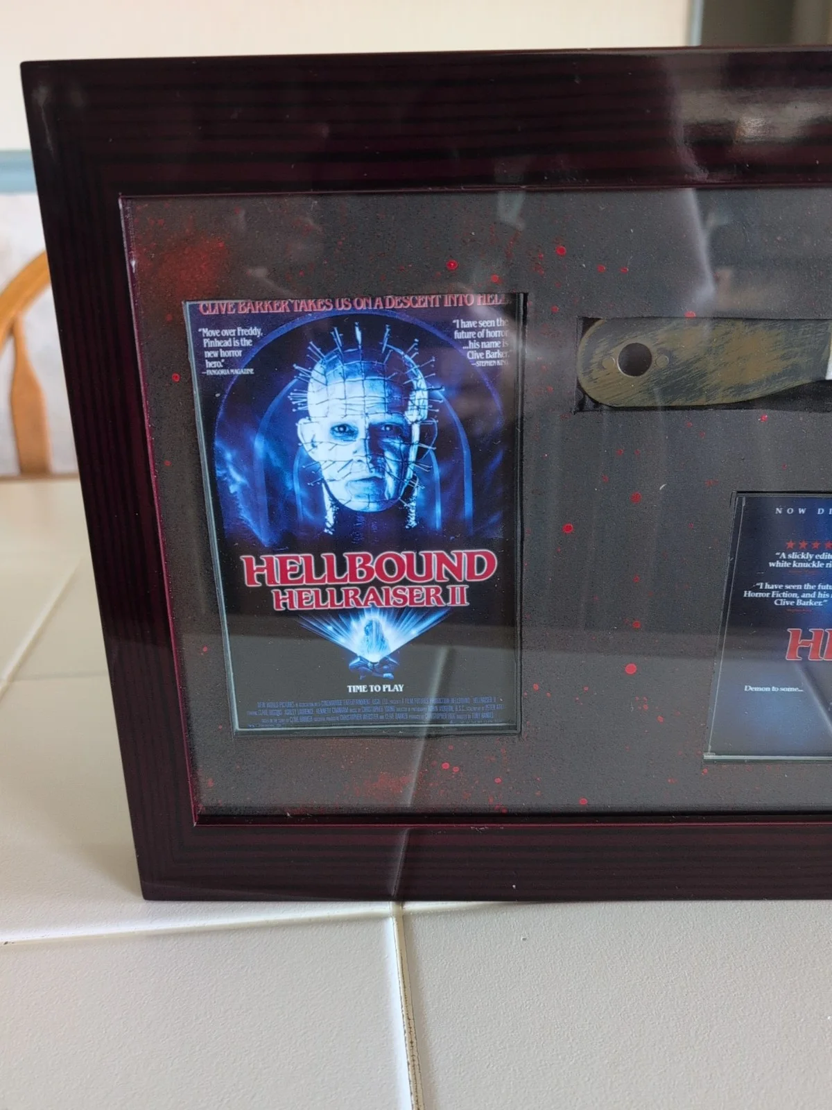 Doug Bradley — Doug Bradley - Pinhead Custom Matted & Framed Signed/Autographed Prop Knife, image 4