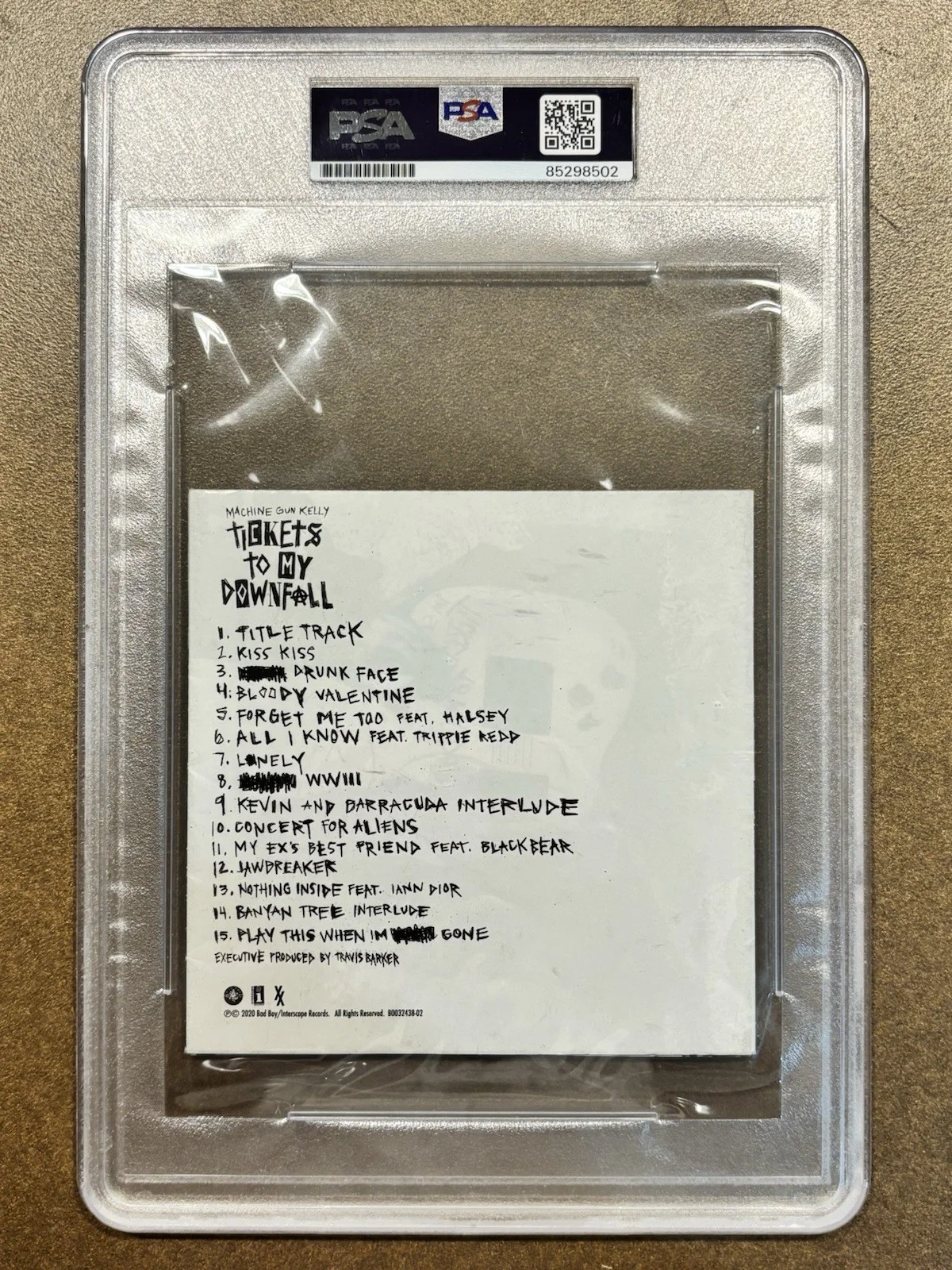 Machine Gun Kelly Signed Lost American CD Cover PSA Authentic Autographed, image 3