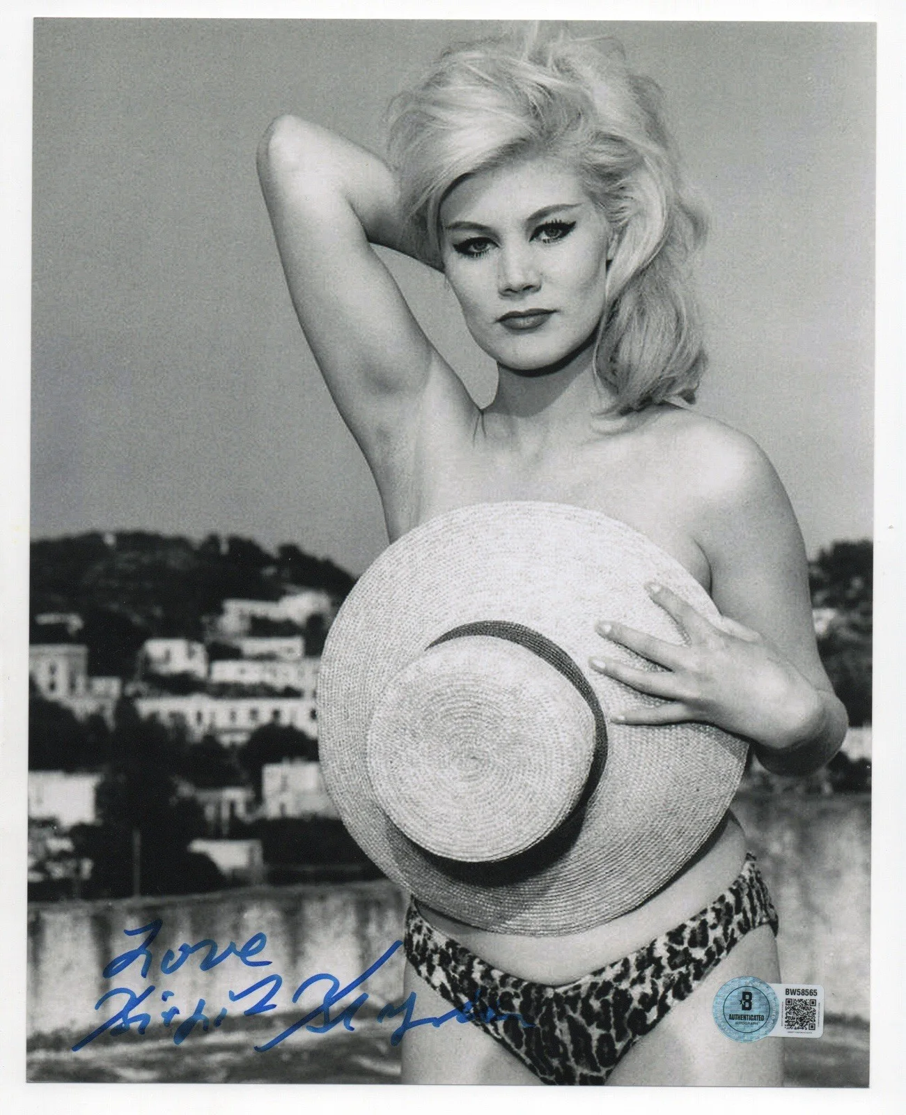 Birgit Bergen — Birgit Bergen autographed signed 8x10 photo Beckett BAS COA Sexy Hot Johnny West