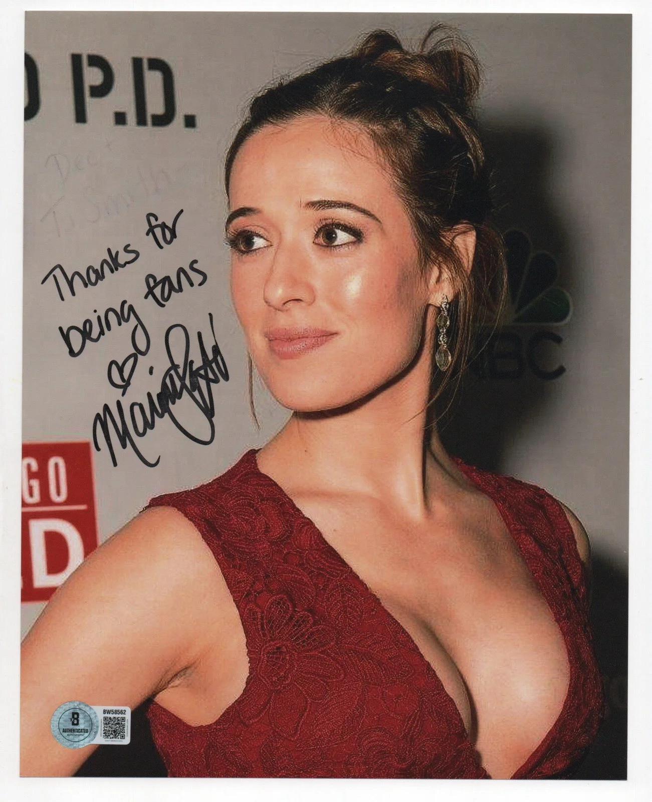 Marina Squerciati — Marina Squerciati autographed signed 8x10 photo Beckett BAS COA Sexy Hot *INR