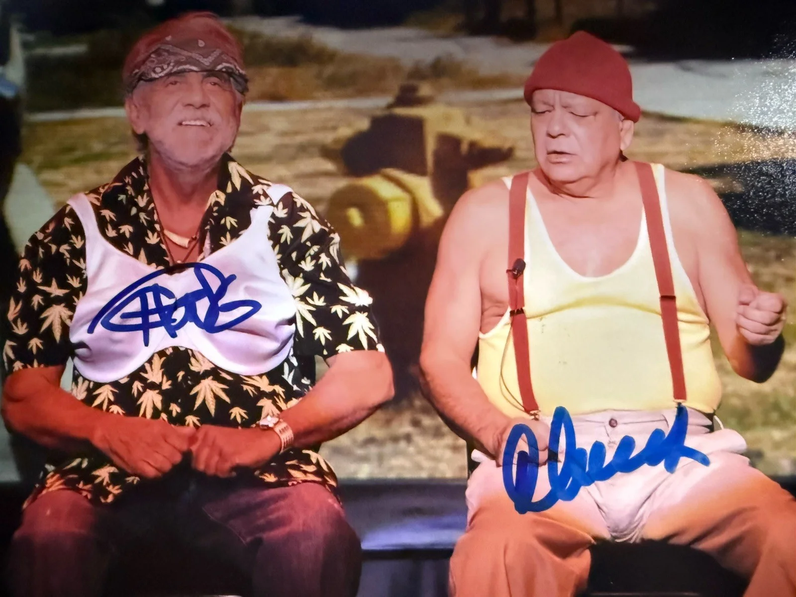 Cheech and Chong Legendary Comedy Team Autographed 8x10 COA JSA, image 2