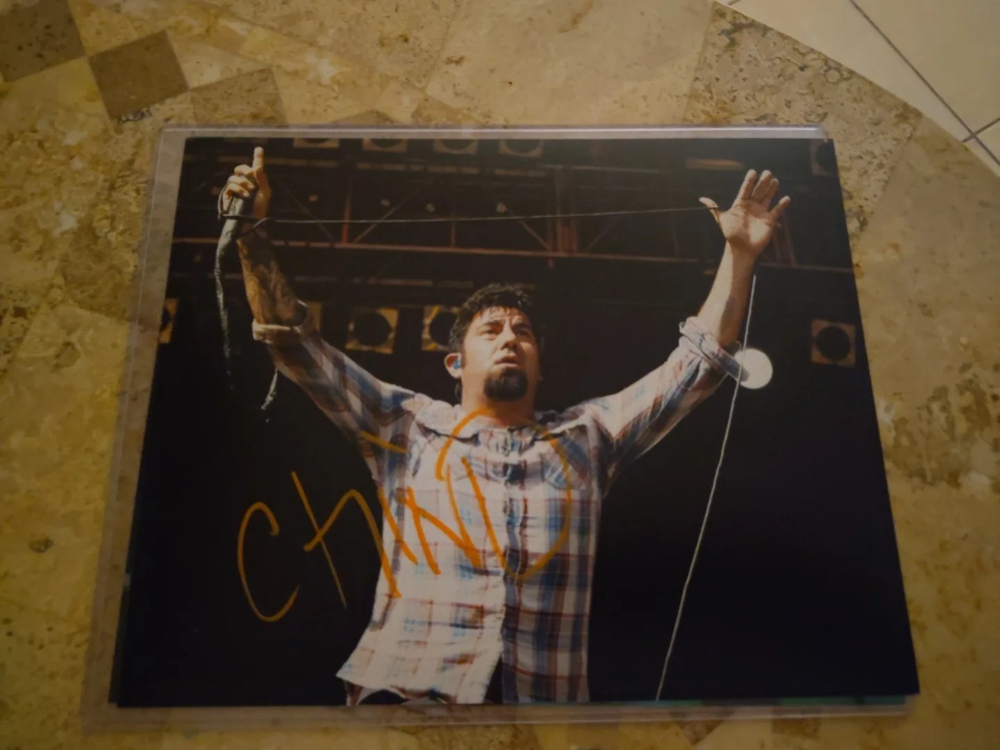 Deftones Signed 8x10 Proof. White Pony Korn Chino Moreno, image 3