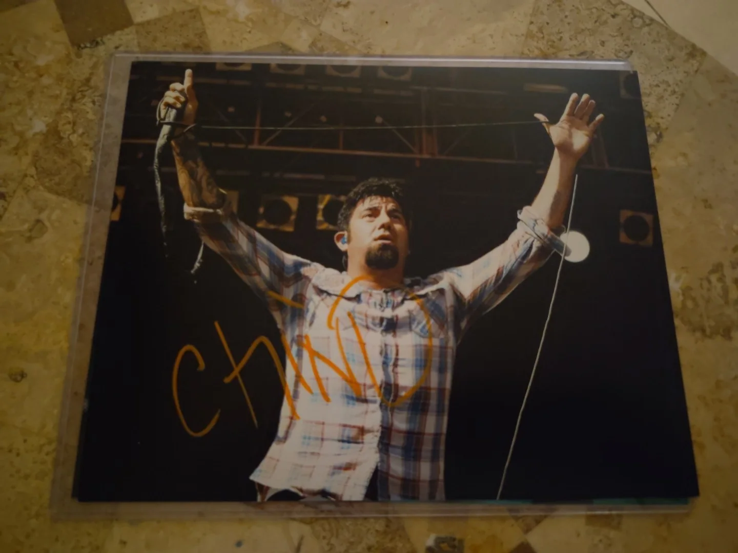 Deftones Signed 8x10 Proof. White Pony Korn Chino Moreno, image 5