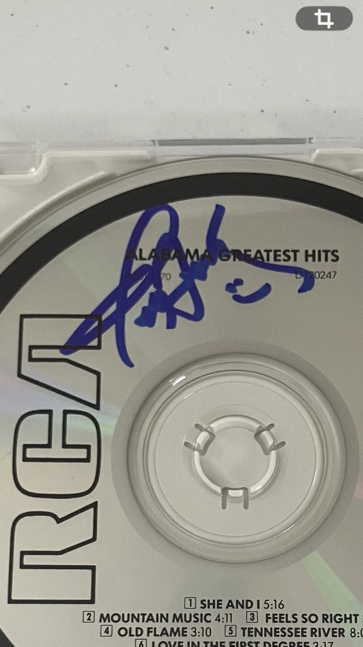 ALABAMA TEDDY GENTRY SIGNED/AUTOGRAPHED CD WITH COA, image 2