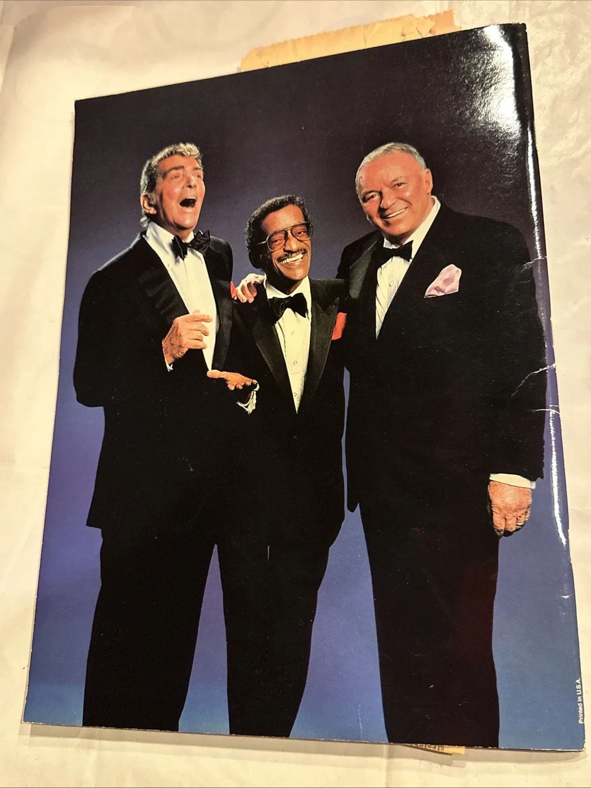 1988 RAT PACK Frank Sinatra Dean Martin Sammy Davis Concert Show Program Guide, image 2