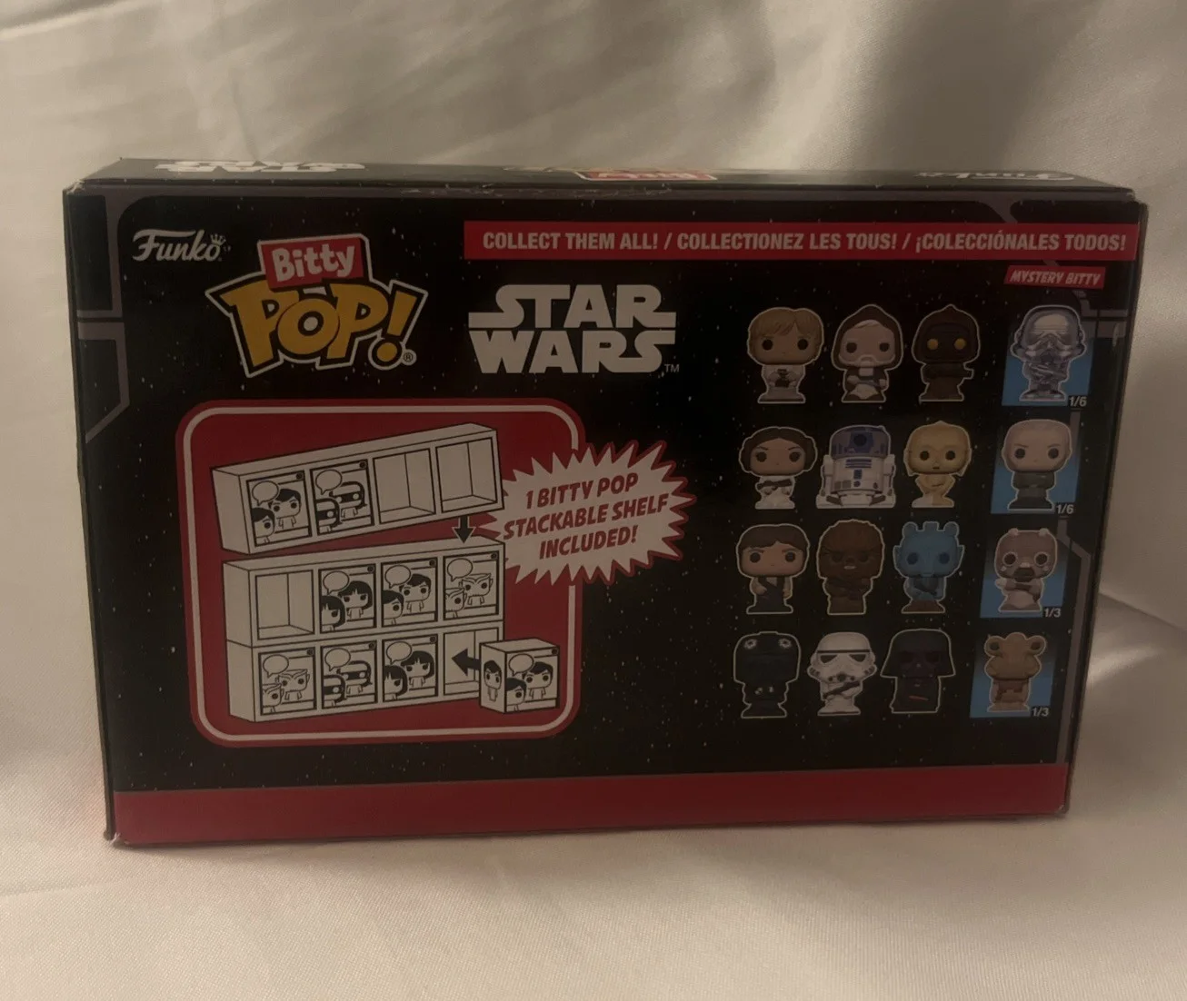 Funko Starwars Bitty Pops 4 Packs 3 Select Characters/Mystery One New, image 3