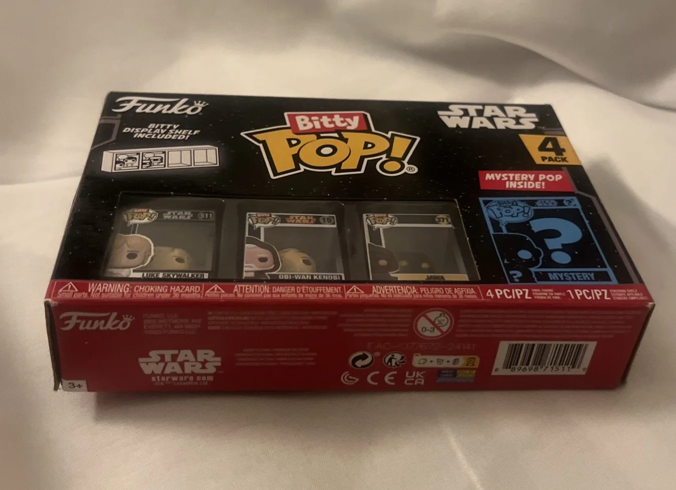 Funko Starwars Bitty Pops 4 Packs 3 Select Characters/Mystery One New, image 5