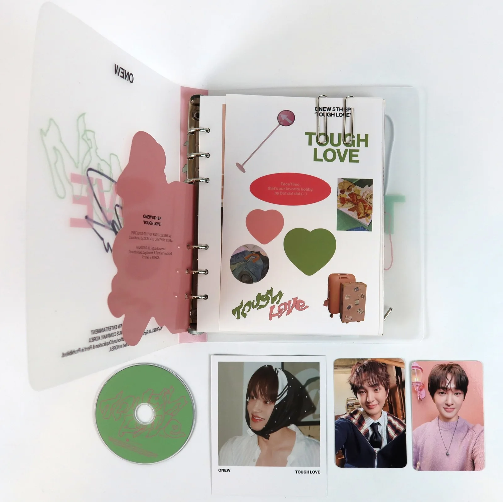 Onew - Tough Love 5th Mini Album Signed Autographed Promo CD 2026 Shinee 2, изображение 2