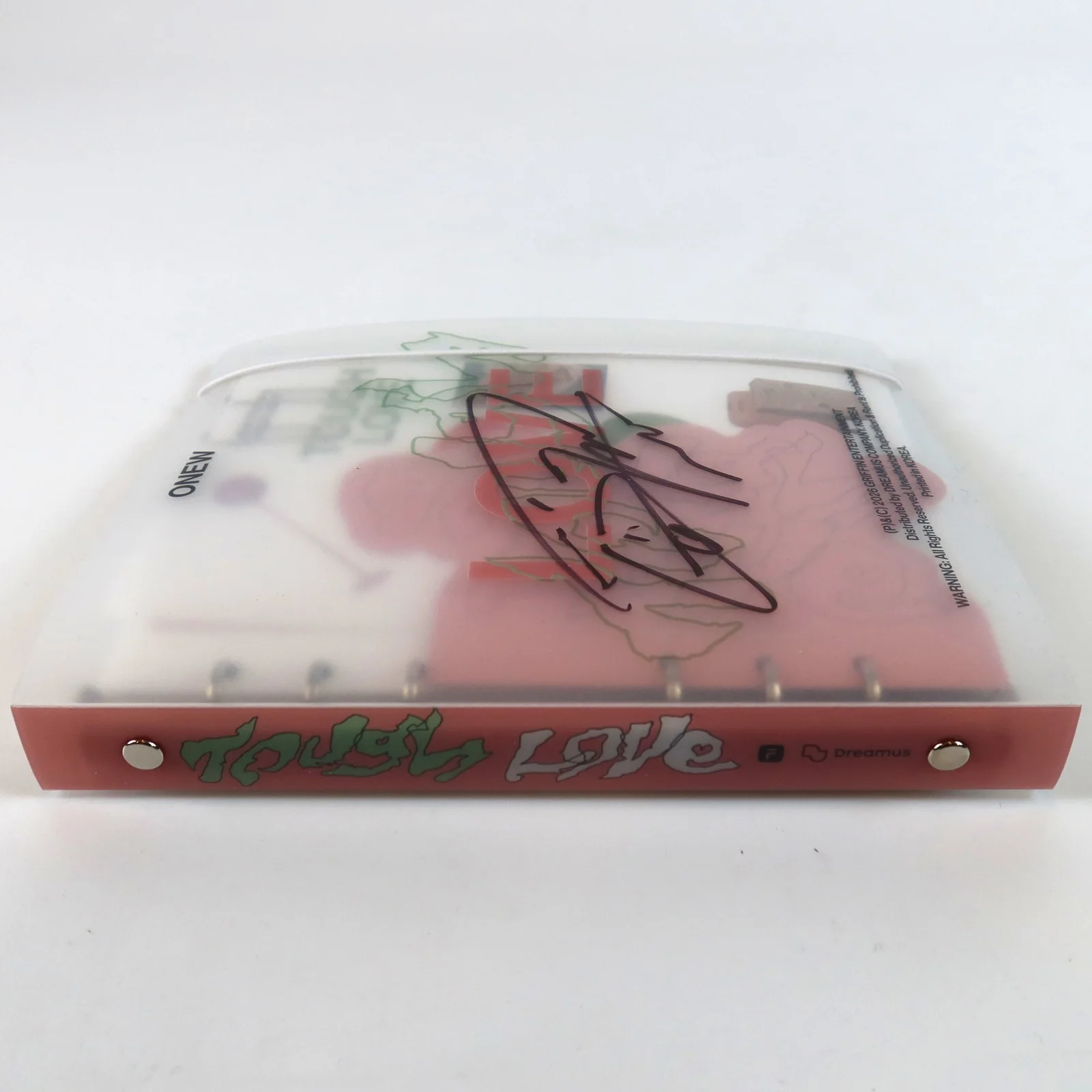 Onew - Tough Love 5th Mini Album Signed Autographed Promo CD 2026 Shinee 2, изображение 4