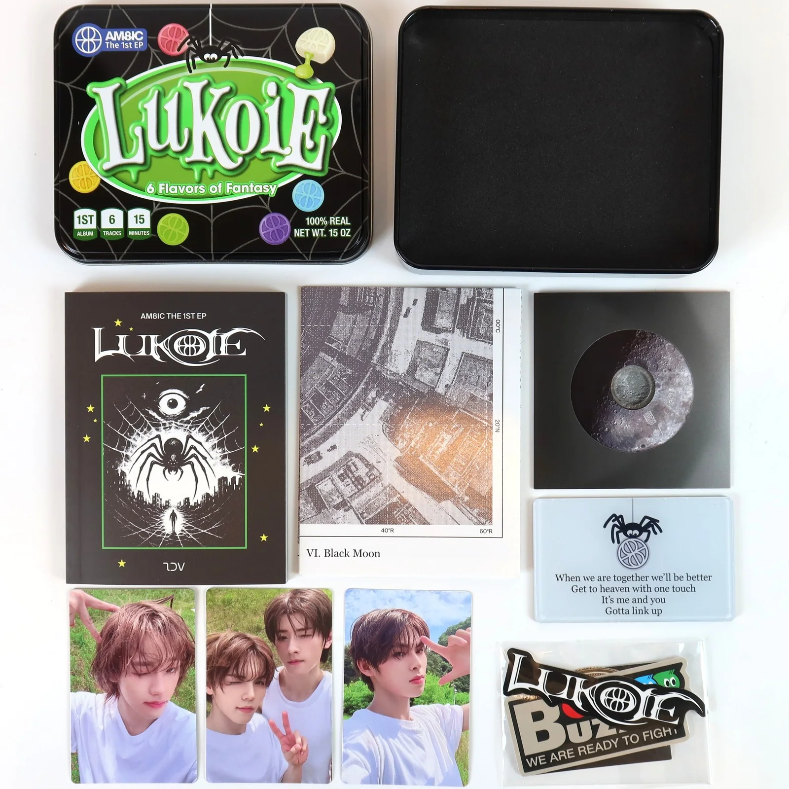 AM8IC - Lukoie 1st Mini Album Signed Autographed CD Promo 2026 K-Pop Ambic, изображение 2