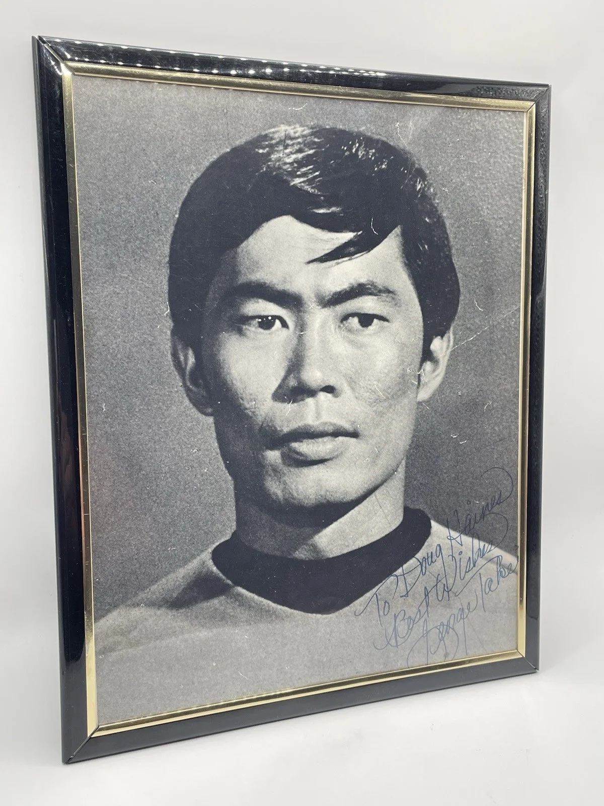 George Takei — George Takei Star Trek personalized autographed 8 x 10 B&W Picture Photo Signed