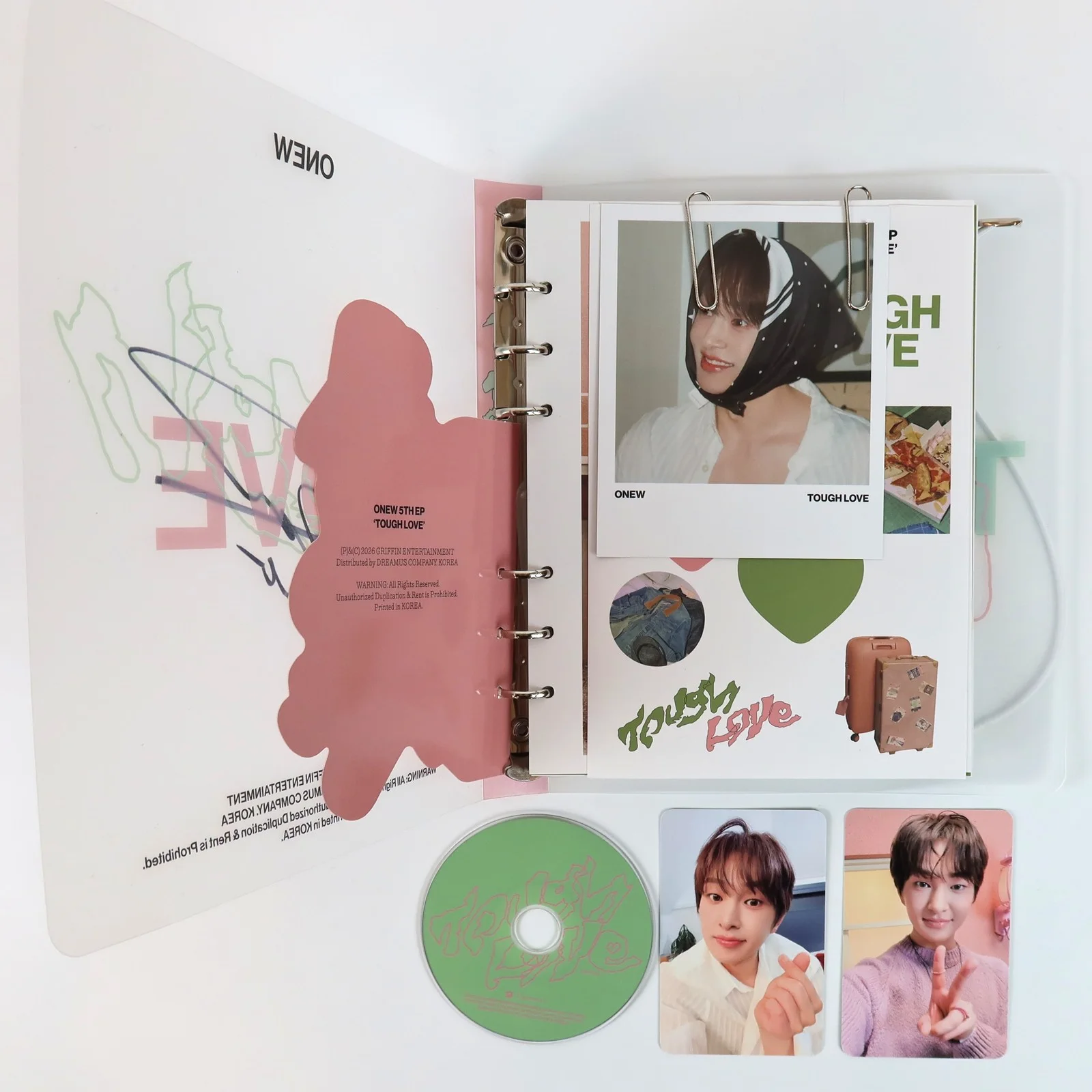 Onew - Tough Love 5th Mini Album Signed Autographed Promo CD 2026 Shinee, image 3