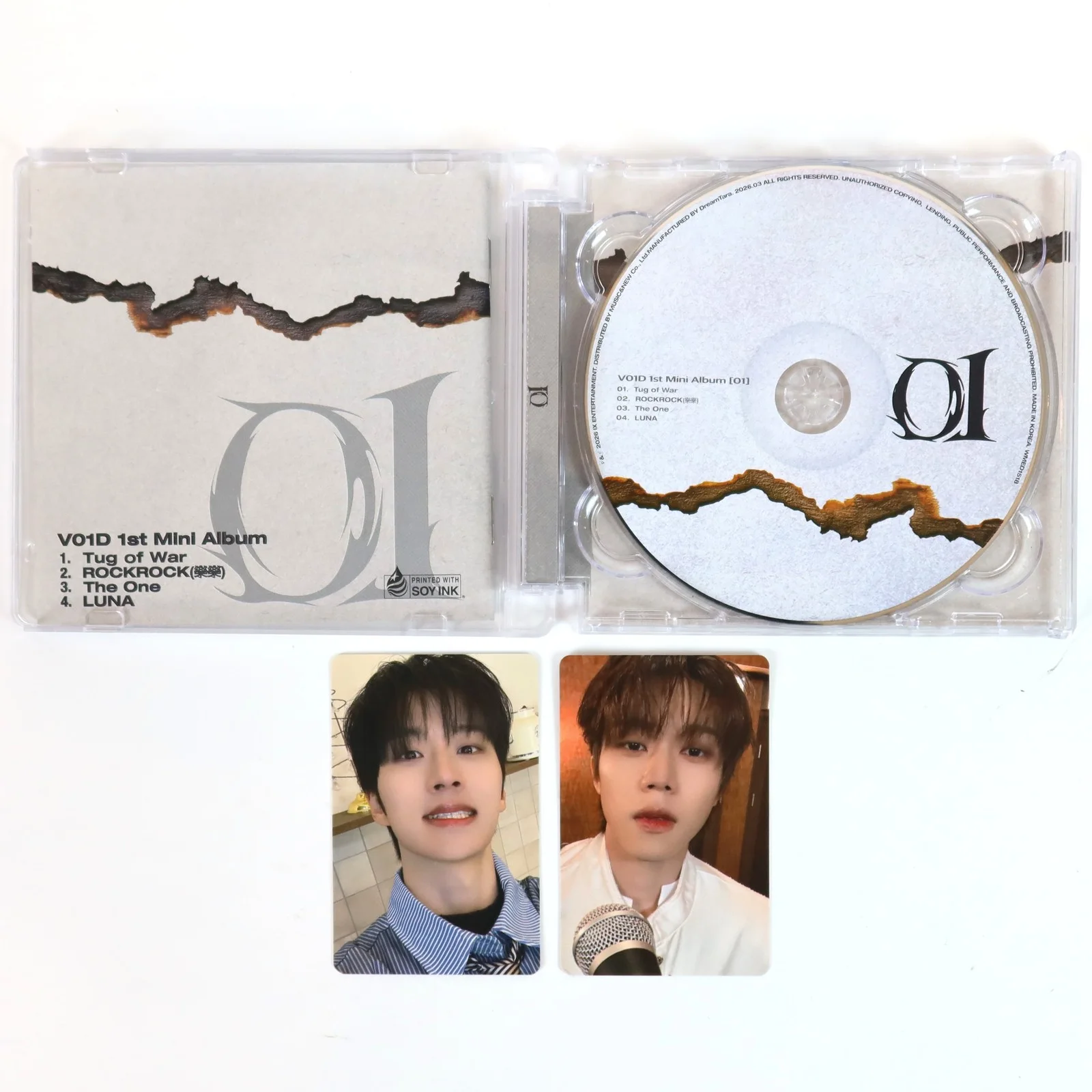 V01D - 01 1st Mini Album Signed Autographed CD Promo 2026 K-Pop K-Rock Void, изображение 2