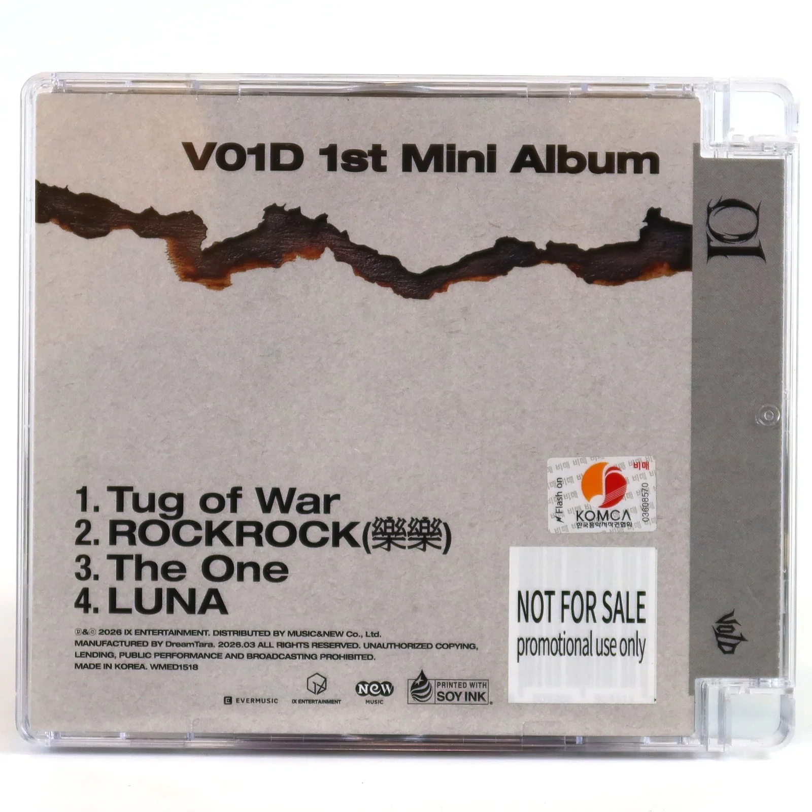 V01D - 01 1st Mini Album Signed Autographed CD Promo 2026 K-Pop K-Rock Void, изображение 3