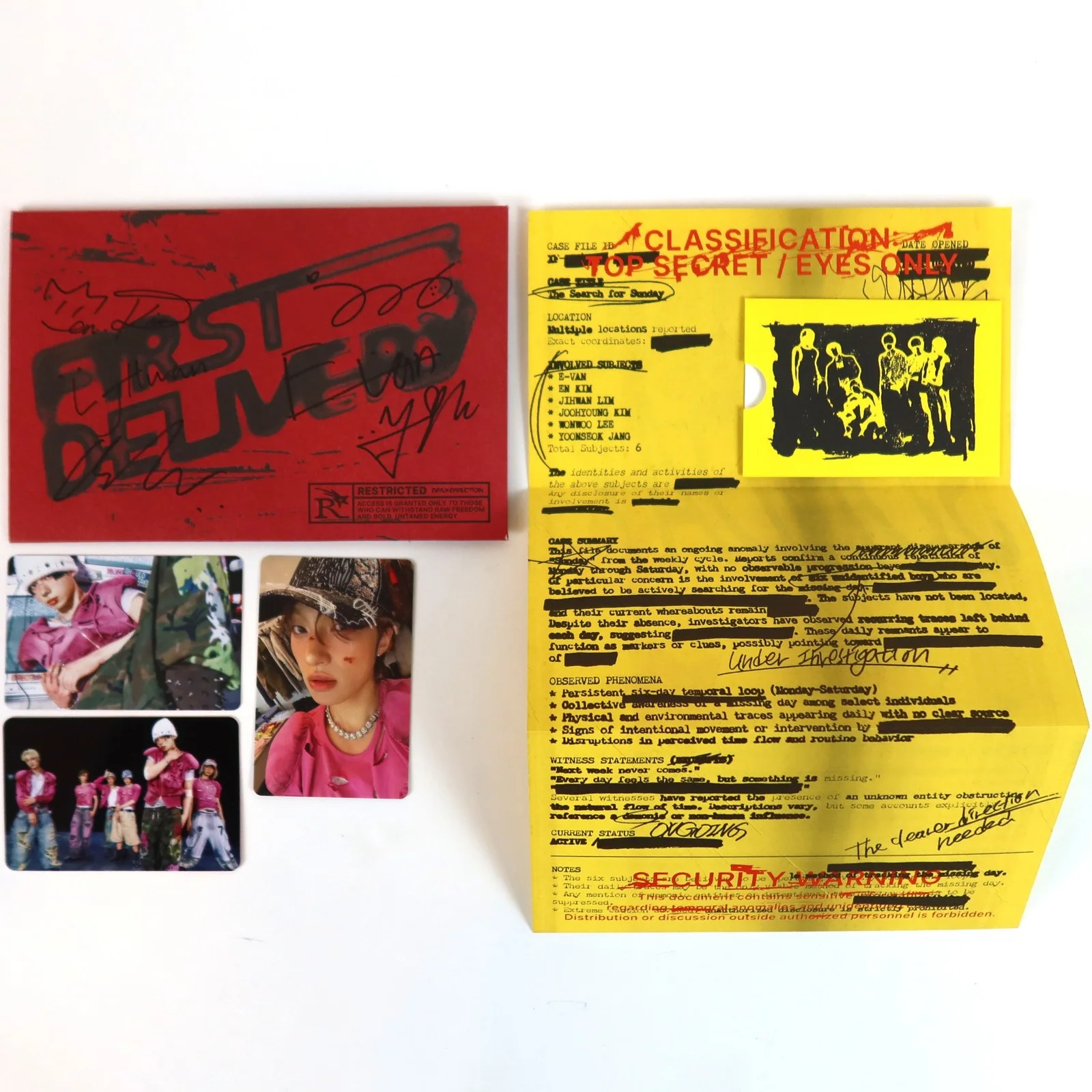 Daily:Direction - First Delivery [Letter Ver.] Signed 1st Album Minirecord QR, изображение 2