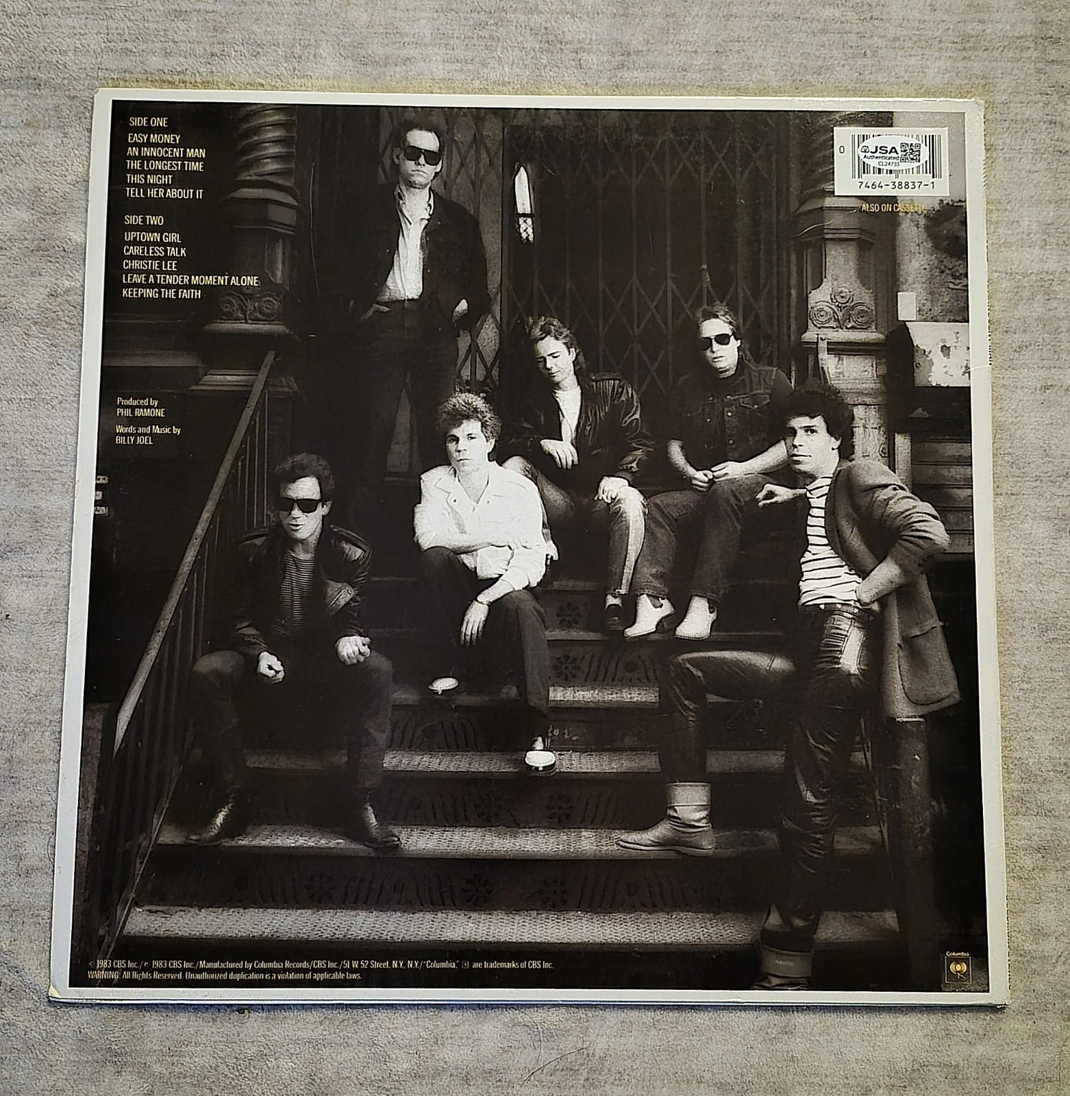 BILLY JOEL Signed Autographed An Innocent Man Vinyl Record album JSA COA, image 3